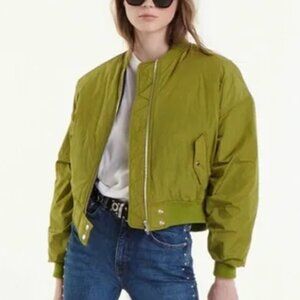 THE KOOPLES Green Puffy Cropped jacket